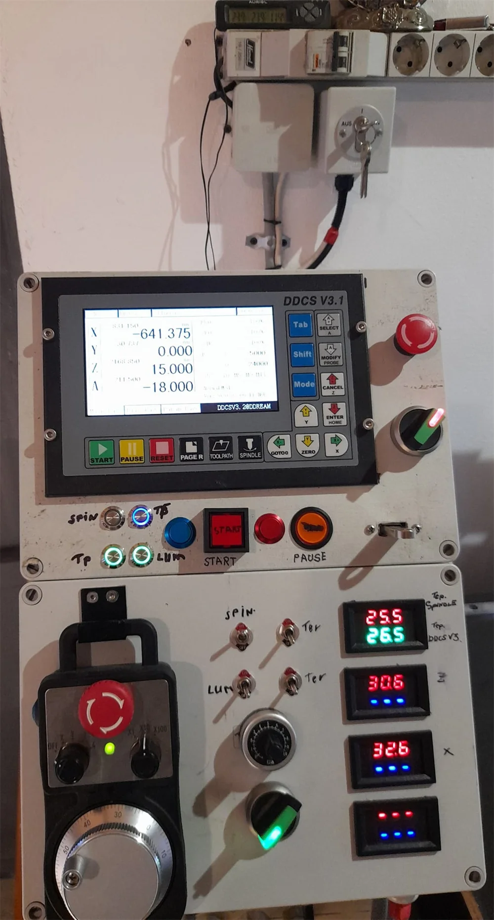 Цифровой deream окр V3.1 3/4 оси ЧПУ Fanuc Kit контроллеры с MPG Маховик для гравировальный станок и фрезерные станки