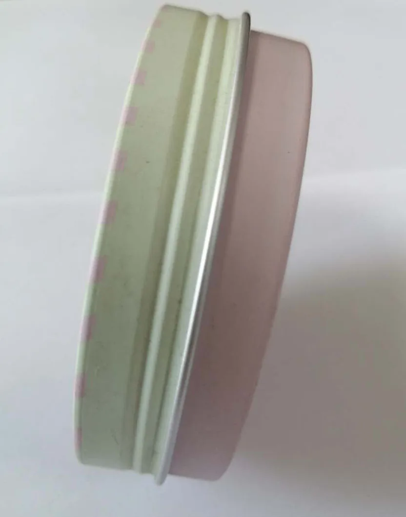 Custom printed Cosmetic Lip Balm Eye Shadow Metal Tins Empty wax tin Aluminum Jars