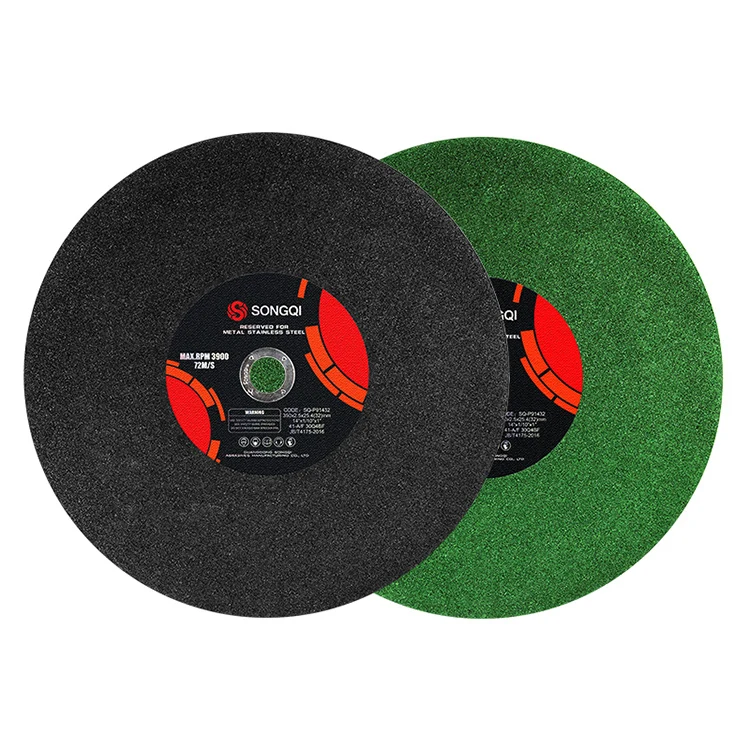 SONGQI 14inch sharp disc cutting wheel 355mm green cutting disc for metal