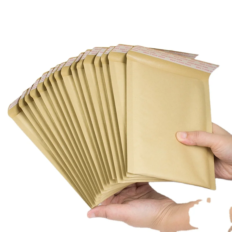 Hot sale recycled brown kraft bubble bag  mailers