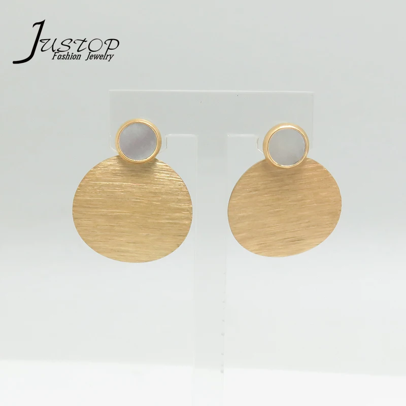 Jewellery Factory Fashion Ohrringe Round Stud Earrings With Stainless Steel Materials
