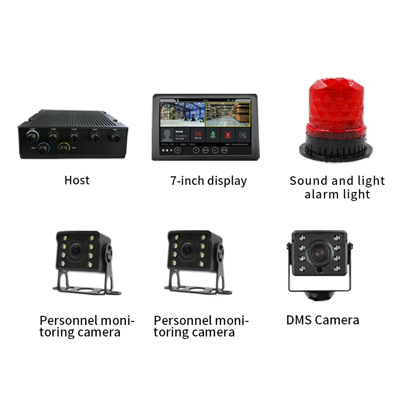 Factory large vehicle safety device pedestrian safety systems forklift ai collision avoidance system