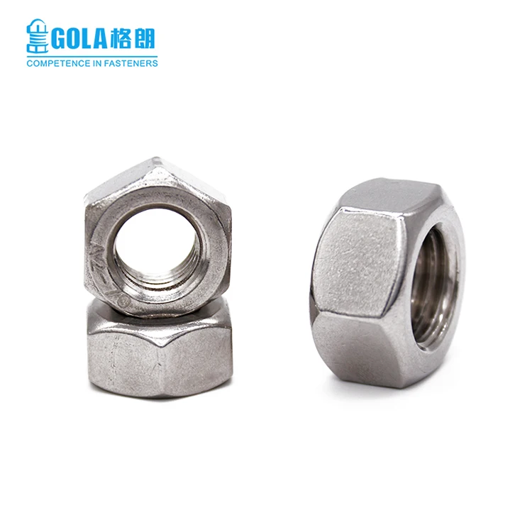 DIN934 A2 A4 70 M12 Stainless Steel Hex Nut Metric Fastener SS304 Hex Nut
