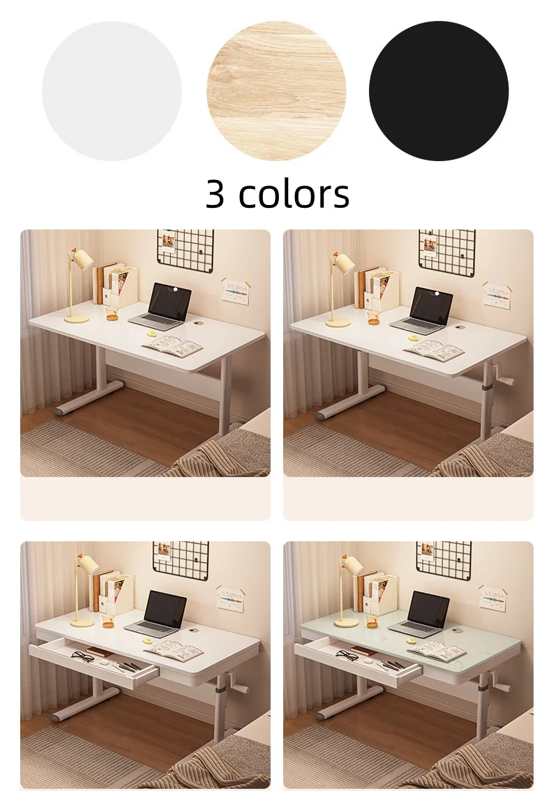 Hot Sales Modern Portable Wooden Writing Desk Adjustable Office Furniture Foldable Standing Laptop Table/Computer Desk