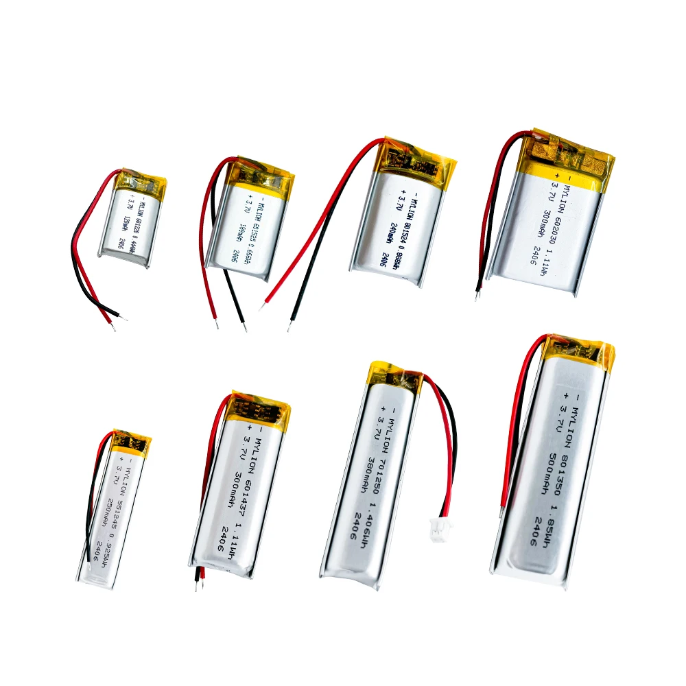 Rechargeable Mini Li-ion Lithium Polymer Battery Cell Lipo Battery 3.7v 600mAh For Smart Watch Bluetooth Earphone Headset