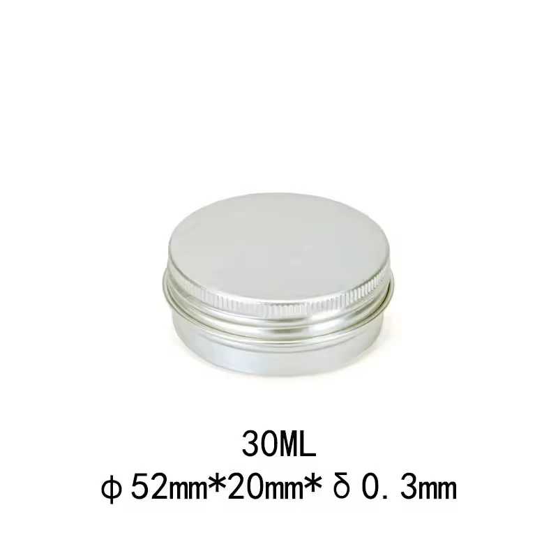 30g custom logo spice soap lip balm cosmetic candle container metal tin can aluminum foil cans jar with screw cap