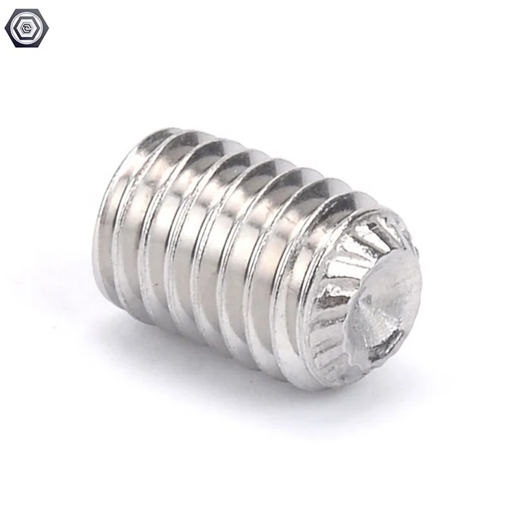 Allen Knurled set screw  DIN916K A2-70 and steel Allen Head Cup Point Socket Set Screw