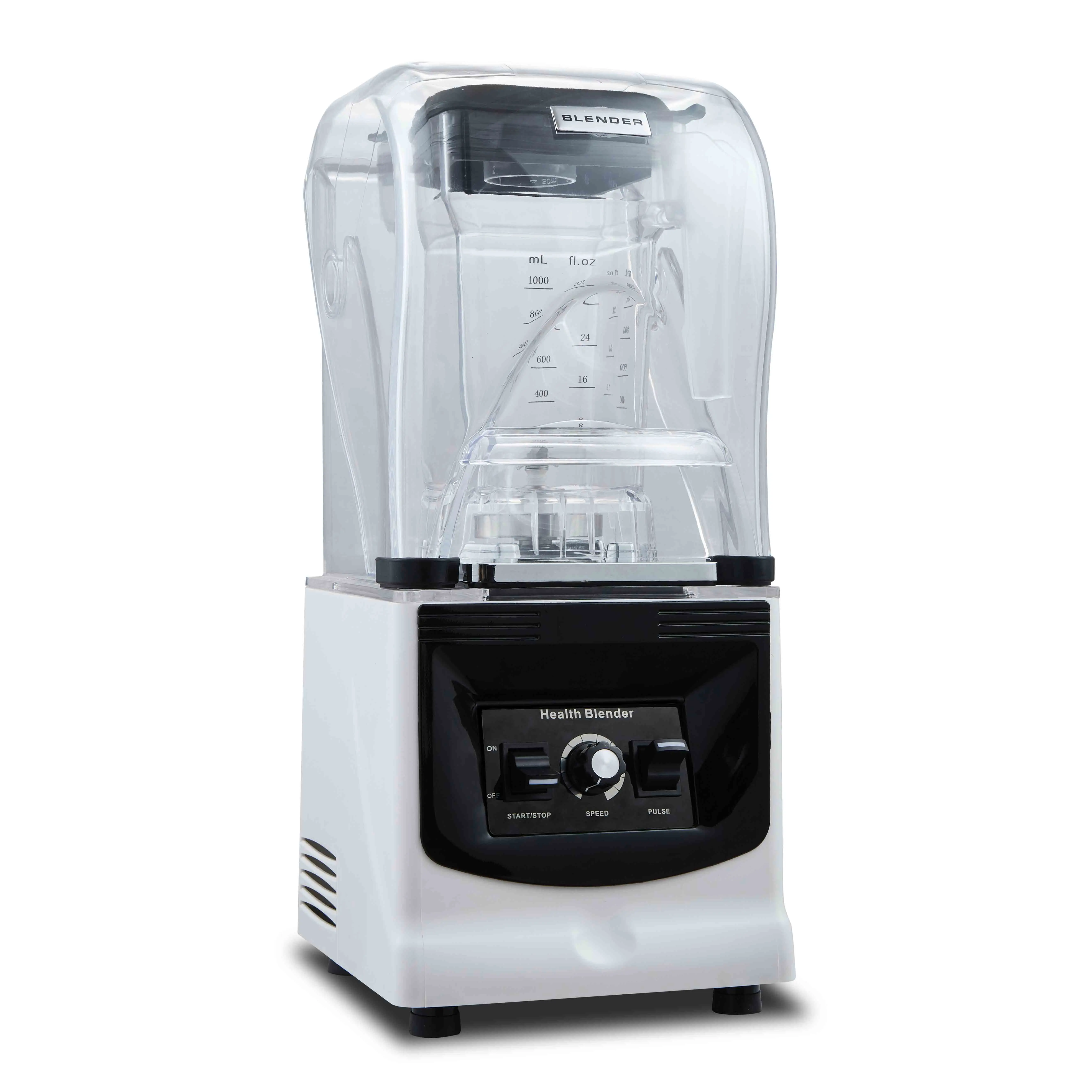 2L Heavy Duty Commercial Blender with Sound Cover 1800W High-Power juicers and blenders with 9840 Strong Pure Copper Motor