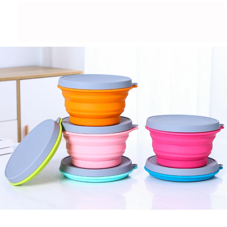Wholesale Eco Friendly Air Tight Tiffin Lunch Box Set For Kids Collapsible Takeaway Silicone Food Container