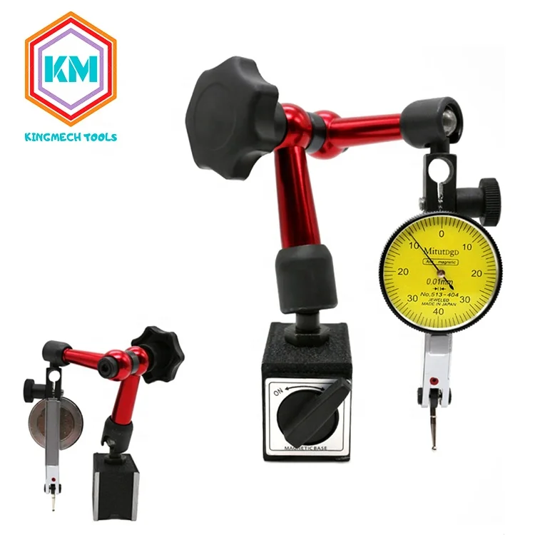 
Dial indicator with magnetic base, universal magnetic stand/magnetic base 