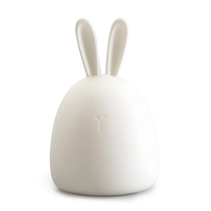 Best Selling Baby Sleeping Lamp Usb Rechargeable Cute Bunny Silicone Small Night Light Touch Sensor Kids Lamp