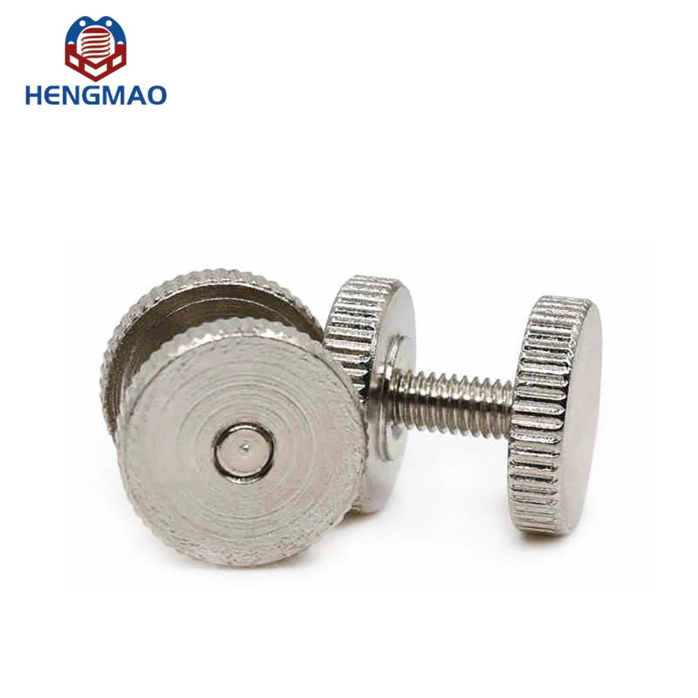 Thumb Knurled Screws Hot Sale M5 SS304 SS316 Flat Head Thumb Knurled Screws