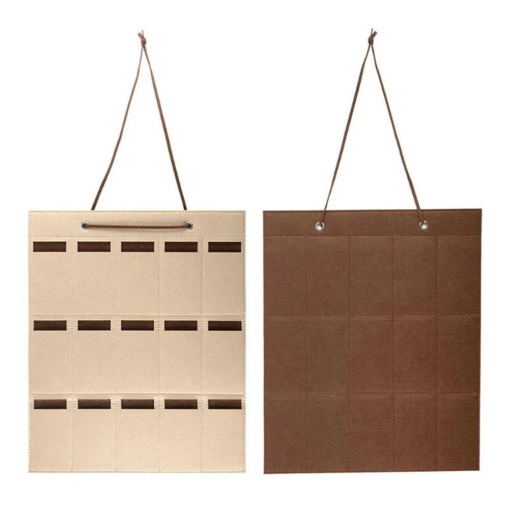 Новое поступление, 15 карманов, на заказ, фетровые настенные сумки-органайзеры для солнцезащитных очков