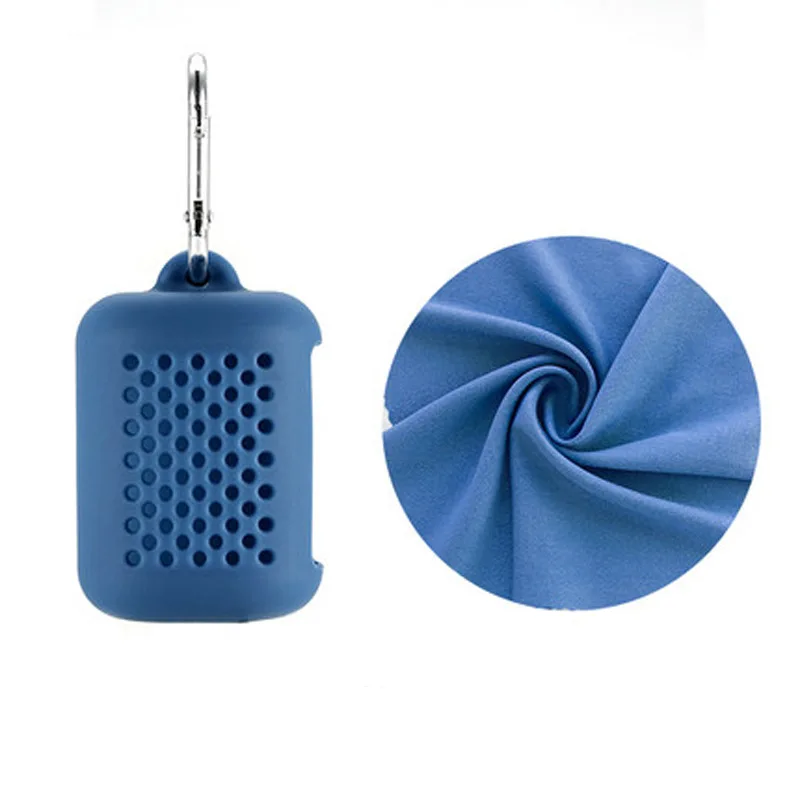 Оптовая продажа легкое быстросохнущее полотенце из микрофибры с индивидуальным логотипом Походное уличное для гольфа сумкой компактное спортивное замша