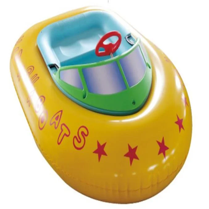 Kids Mini inflatable electric bumper boat Portable Plastic Boat Inflatable Pool Game Bumper Boat with Battery