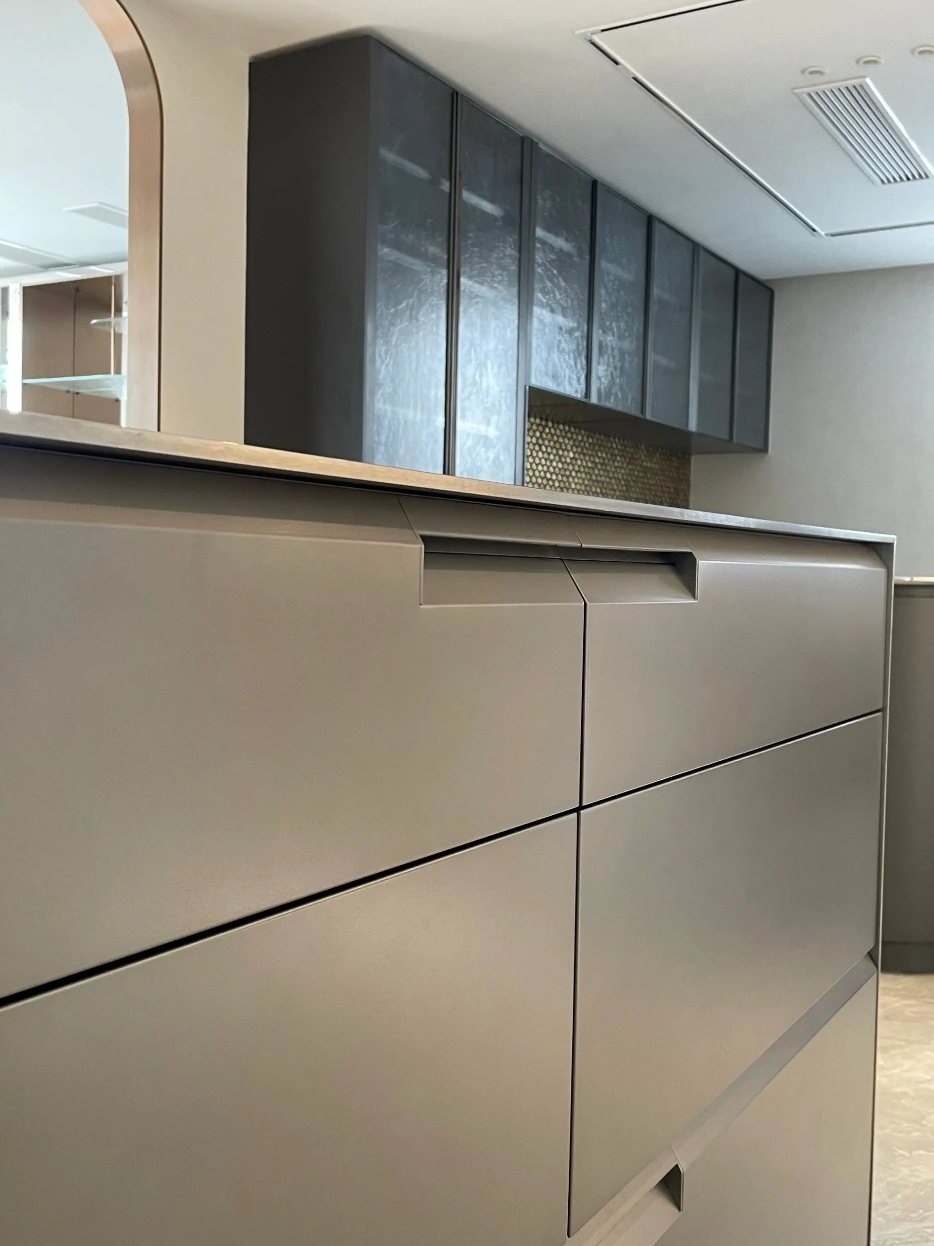 Multi-Functional Stainless Steel Cabinet with Drawer Slide Scratch-Resistant Waterproof Tall Island Villa Countertop Kitchen Cab