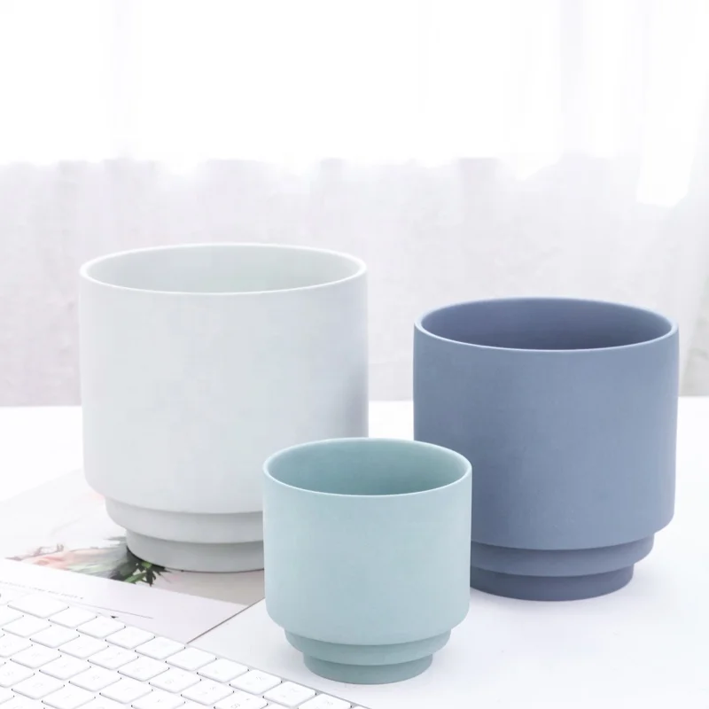 Customize Matt Unique Waterproof Ceramic Succulent Planter Indoor Garden Ceramic Garden Pots & Planters Succulent Pot