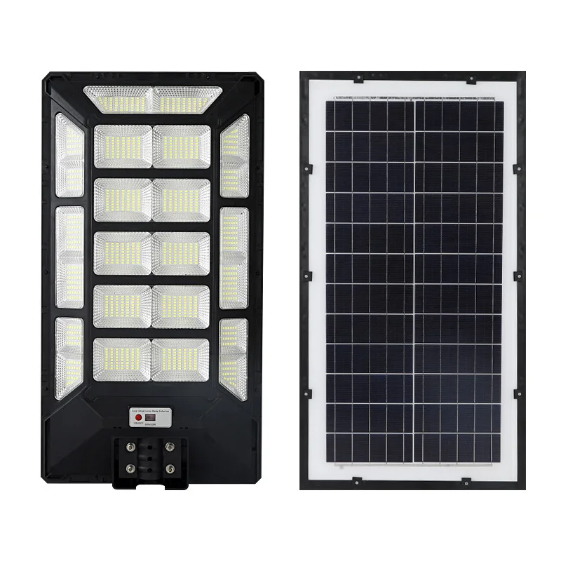 2025 High Watt All in one Street Lights Outdoor Lamp IP66 Waterproof Solar Flood Light with Remote Control