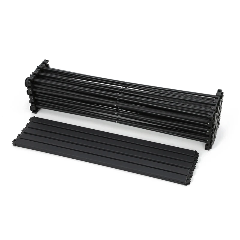 Floor standing iron frame black  pop up trade show advertising wedding display banner design foldable backdrop display stand