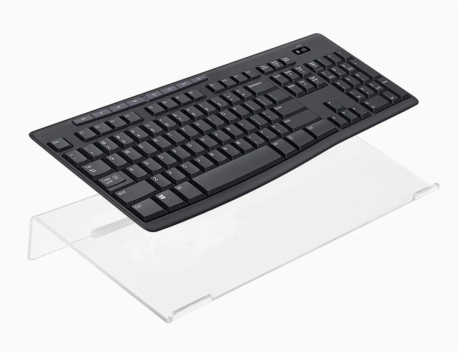 VONVIK Clear Acrylic Computer Keyboard Riser Office Desk Keyboard Display Stand Holder