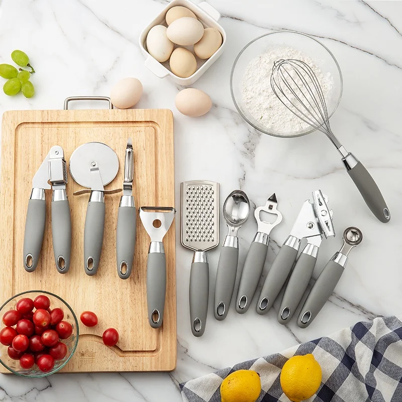 2022 новый дизайн, набор кухонной утвари из нержавеющей стали, кухонные инструменты и гаджеты