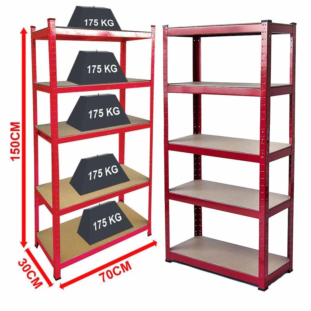 Wholesale Heavy Duty Garage Shelves Shelving 4/5 Tier Racking Boltless Storage Shelf Unit