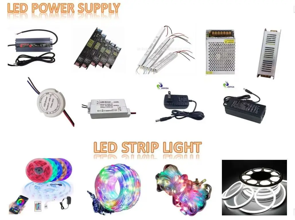 Factory Wholesale IP20 plastic led driver circular case DC24V 36W 1.5A LED power supply