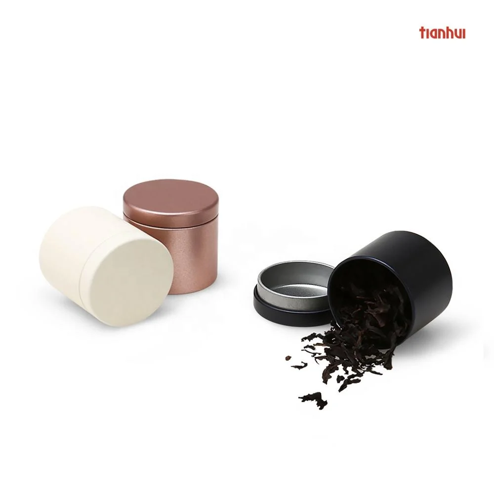 Copper Tea Can Mini Tin For Promotional Items Print Logo Label