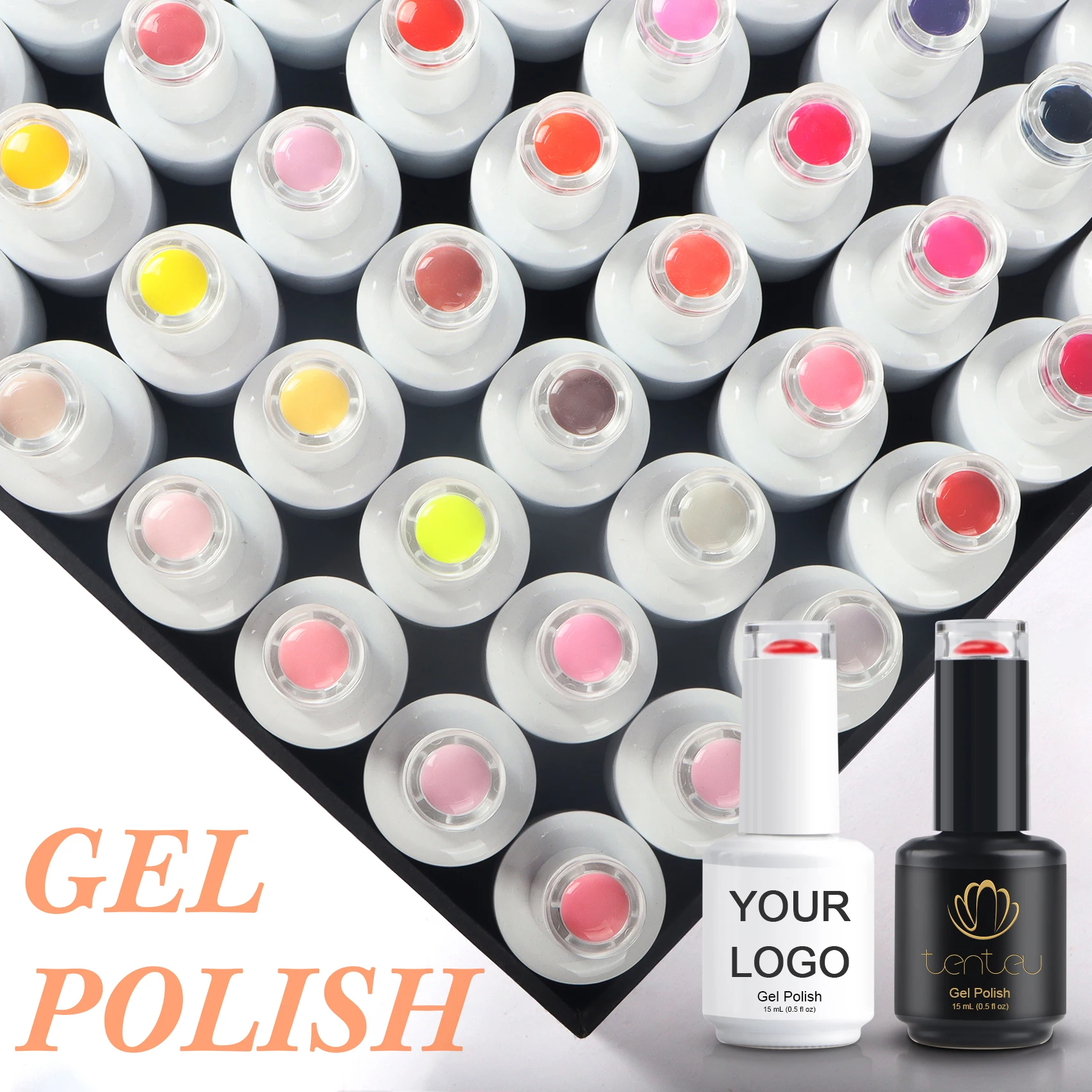 New promotion 15ml  color gel polish 120 pcs glitter gel 30 pcs set free shipping private label OEM gel nail polish