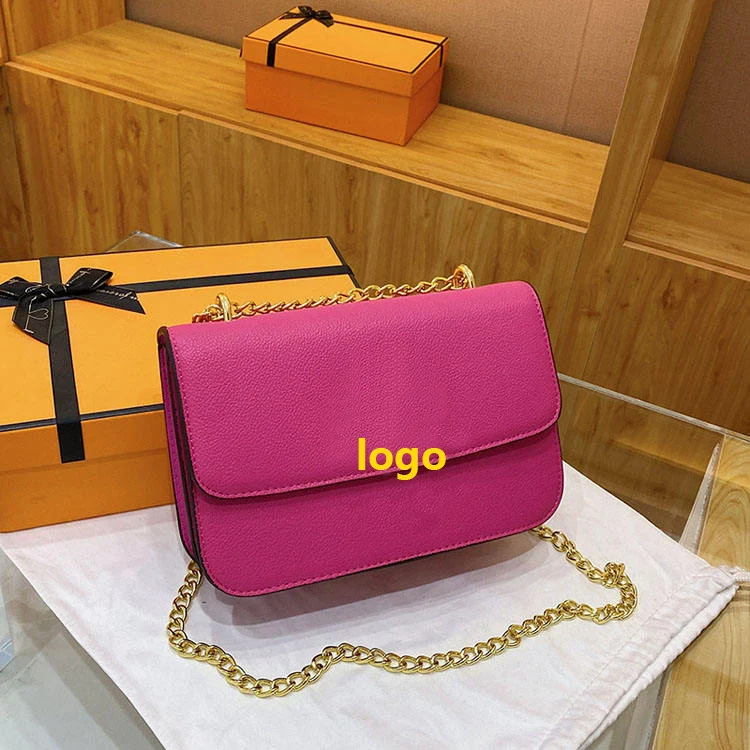 2023 new foreign trade fashion simple small square bag single shoulder crossbody chain bag for women