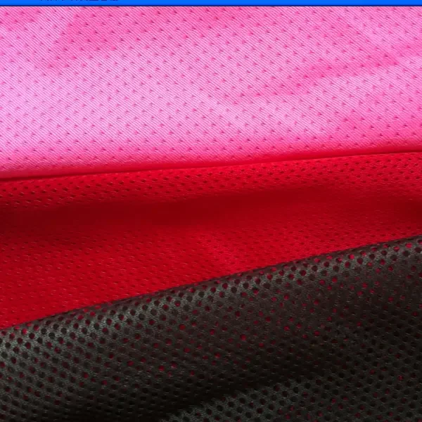 High Visibility Hi Vis Fluorescent Orange Polyester Net Mesh Fabric For Reflective Safety Vest