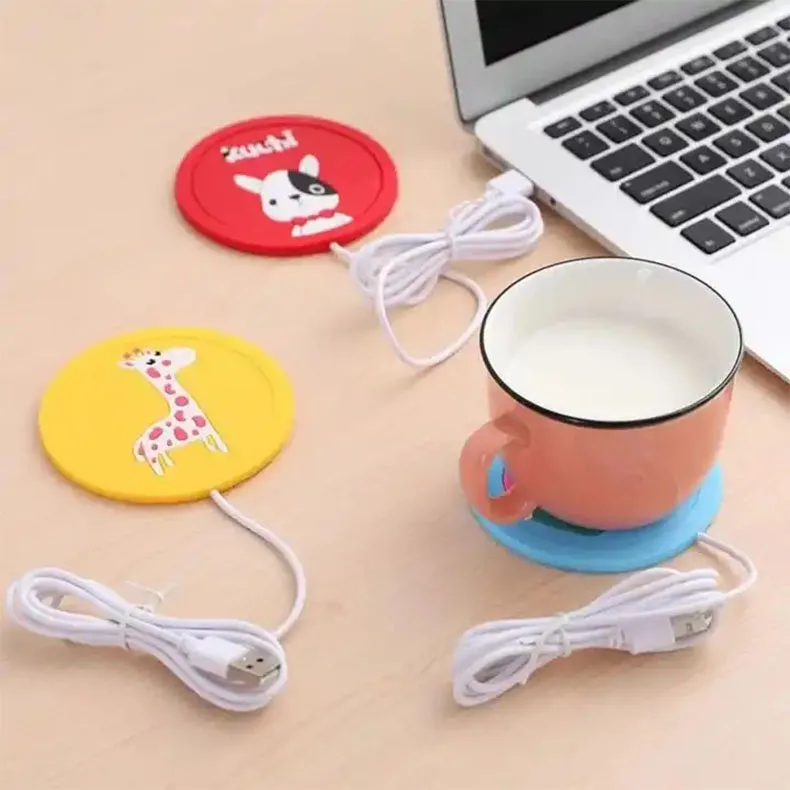 Оптовая продажа креативные Мультяшные силиконовые подставки с изоляцией USB капельного клея Противоскользящие коврики для еды ПВХ