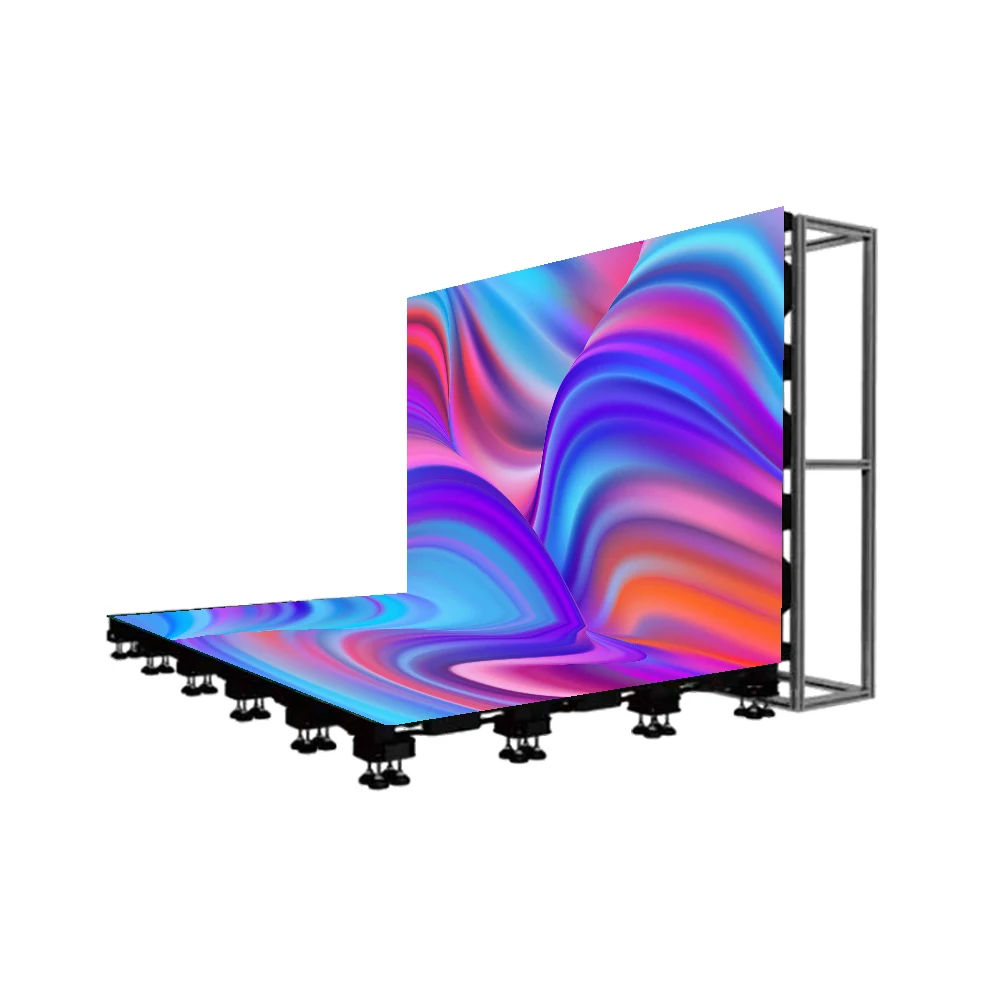 RAYBO Indoor LED Display TV Studios 3D Interactive Led Dance Floor Display Waterproof HD High Quality P4.81 Led display Screen