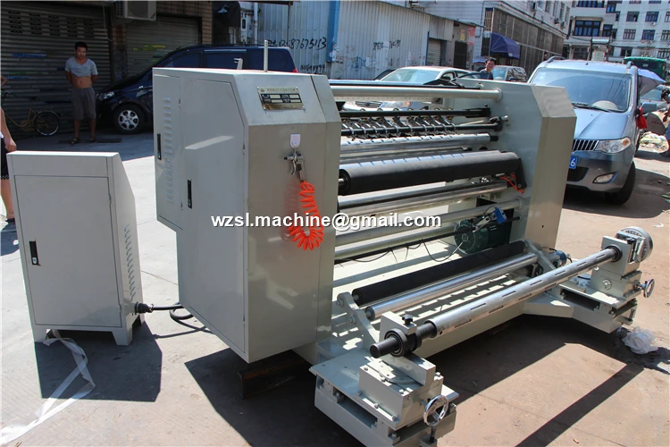 Automatic High Speed Paper Slitter Rewinder , High Precision PVC OPP BOPP Sliting Machine