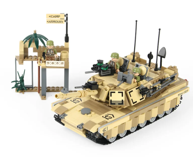 Building Block, Military series of main battle tanks  Toy for Children