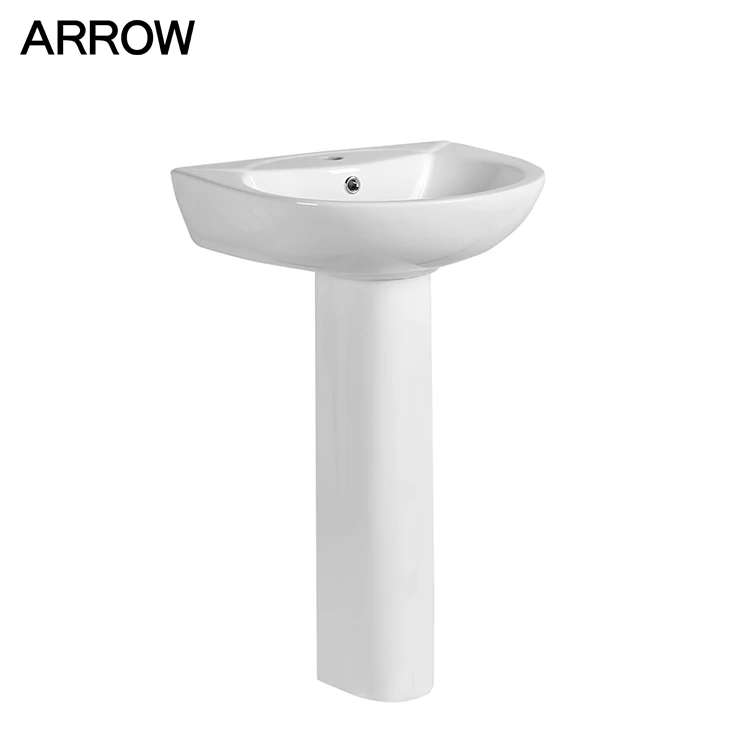 Wholesale Low Price Kitchen Ceramic Basin Bathroom Hand Wash Pedestal Basin from China Manufacturer