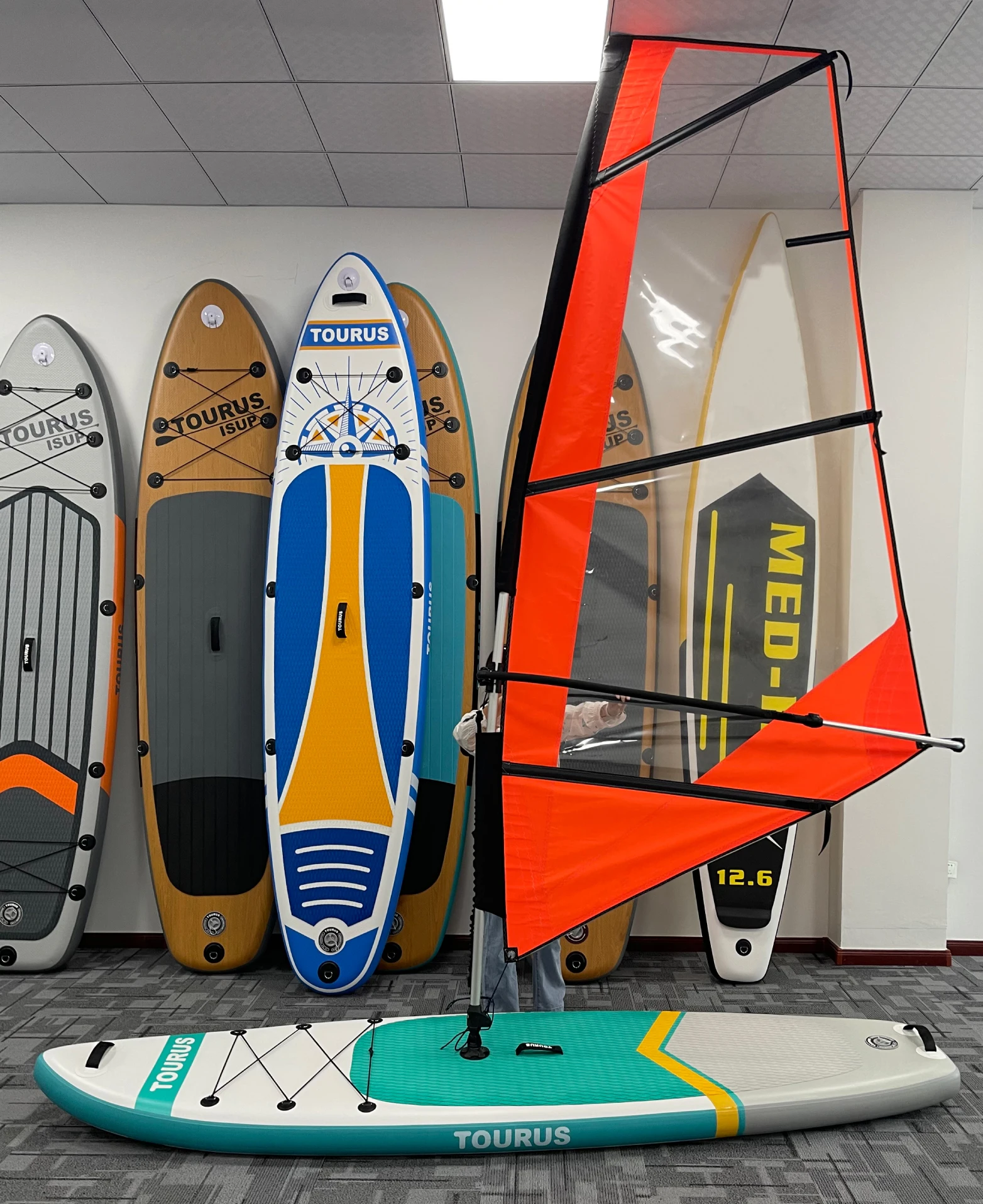 Professional windsurf all round paddle board inflatable surfboard Windsurfing SUP sailing on sea for athlete or technical player