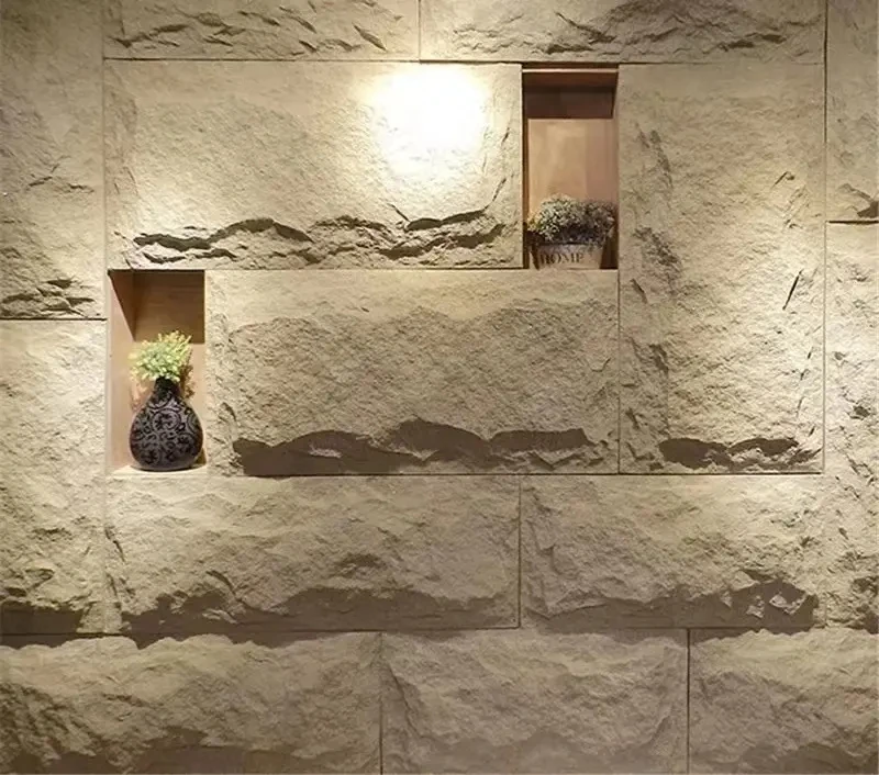 Modern Outdoor Lightweight Waterproof Artificial Stone Wall Panel Polyurethane (Pu) Culture Stone Decoration for Hotels