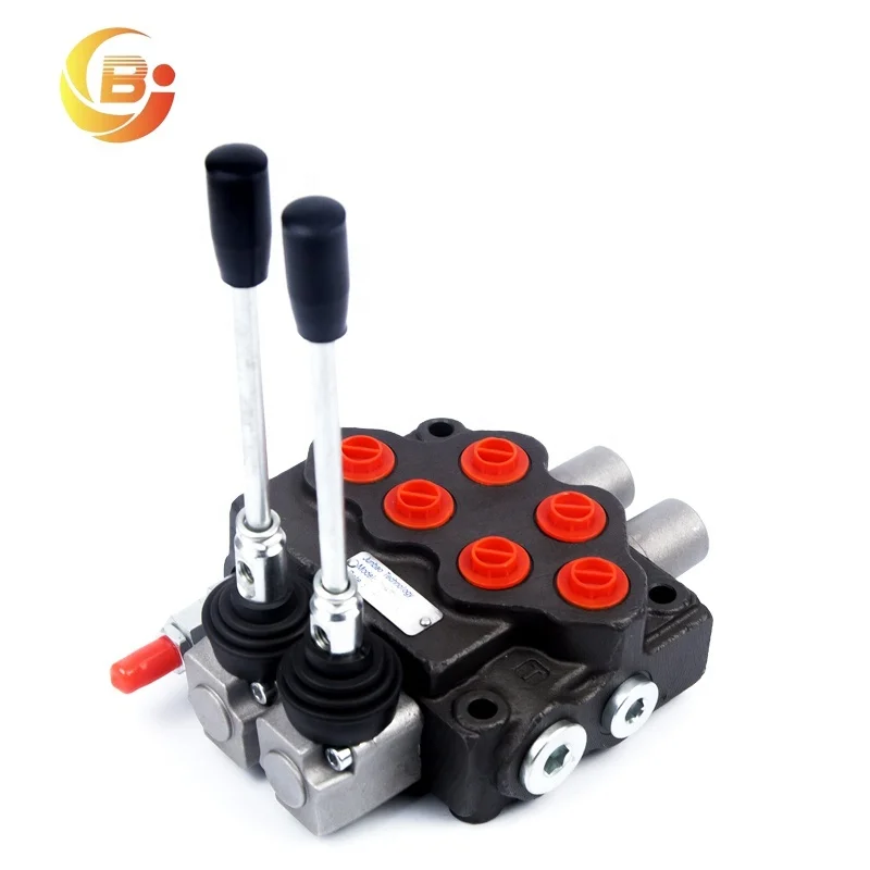 Sd5/2 Two Sections Monoblock Directional Hydraulic Control Valve with Spring Return
