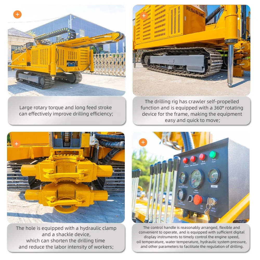 Crawler jet grouting machine Slope support Deep foundation pit support drill rig