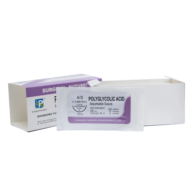
Medical use Absorbable Polyglycolic Acid Surgical Suture PGA PGLA suture surgical suture 
