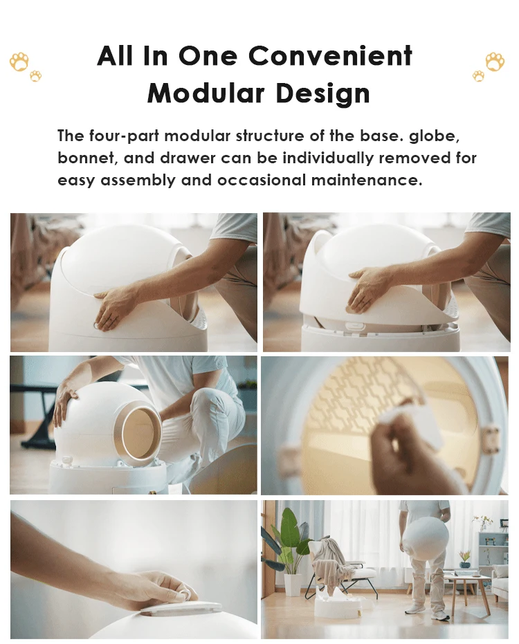 Semi-automatic Shovel Excrement Tools Drawer Cat Litter Box Intelligent Cat Toilet