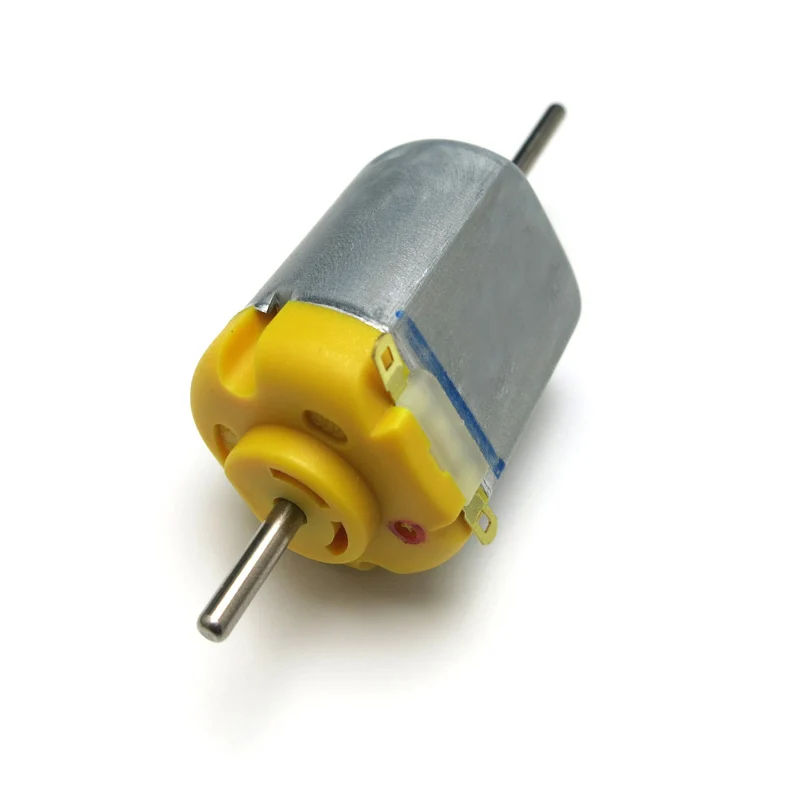 10pcs 130 Long Shaft Carbon Brush Motor 1.5-12V Micro DC Motor 2mm shaft Generator Solar Toy Accessories