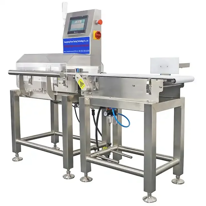 Factory Direct Sales High Accuracy Touch Screen Conveyor Belt Check Weigher With Automatic Rejector System
