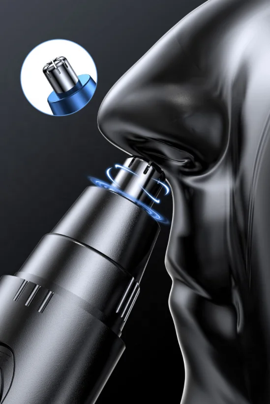 Rechargeable Electric Nose Hair Trimmers Portable Nose And Ear Trimmer Hair Shaver Safety Removal