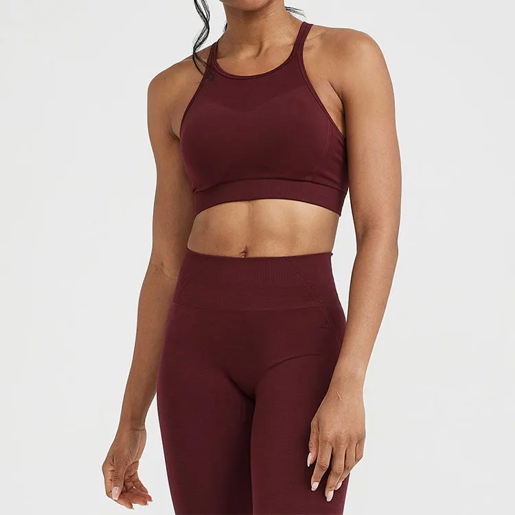 Women Leggings Sports Fitness Top Push Up Tracksuits Green Sports Bra Gym Pants Outfits