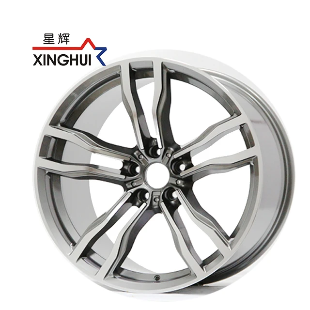 wheels 21 inch rines for BMW X6 gunmetal machine face concave 5 holes PCD 5x120 ET 52 alloy rims