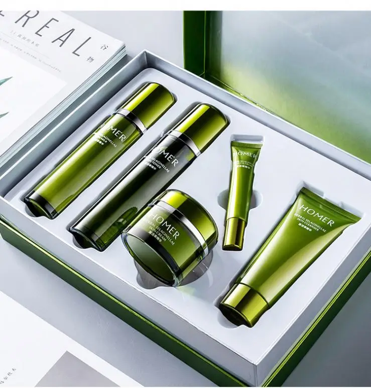 OEM ODM Factory Price Plant Extract Moisturizing Whitening Face Skincare Set Beauty Products Organic Gift 5pcs Skin Care Set