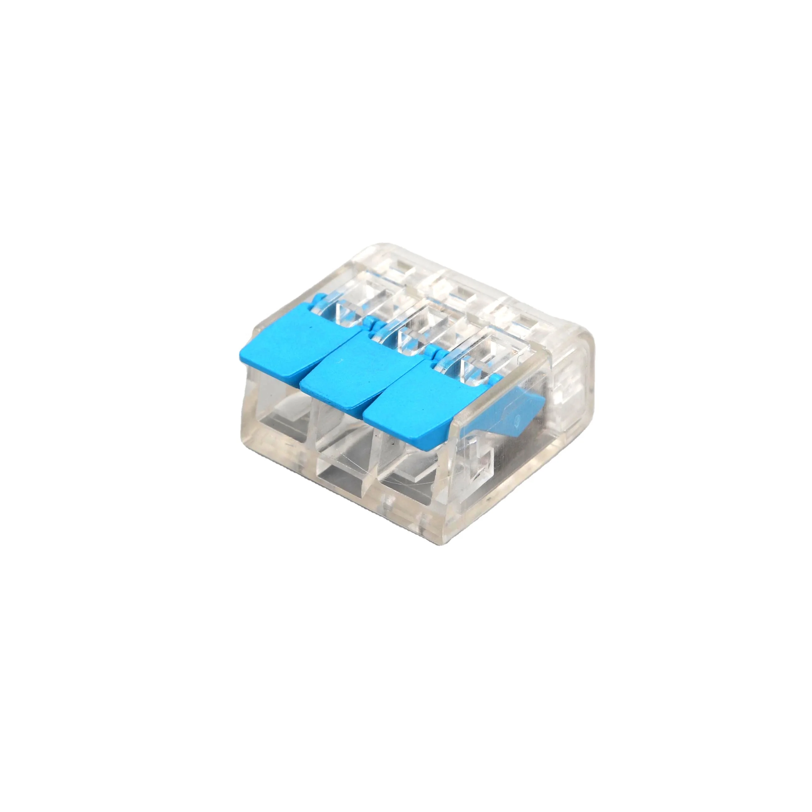 Most Popular 221 Series 221-413 Multi Core Electrical Compact Splice Terminal Block Wire Connector PC Plastic Bag Automotive BNC
