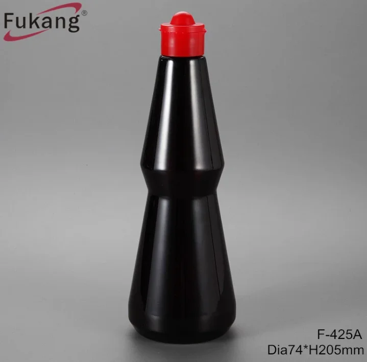 Wholesale Empty Ketchup Peanut Butter Jar Container, Packing Plastic Hot Tomato Chili Sauce Bottle